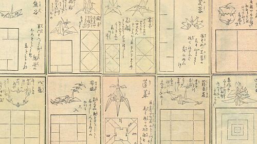 Một vài trang sách trong cuốn Senbazuru Orikata.