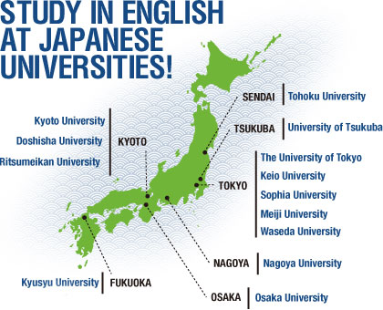 Danh sách một số trường Đại học tại Nhật đào tạo bằng tiếng Anh